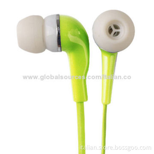 Export plastic earphone, OEM high quality mono earphones, simple style in-ear